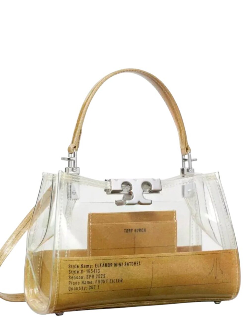 TORY BURCH MINI ELEANOR CLEAR SATCHEL NEW